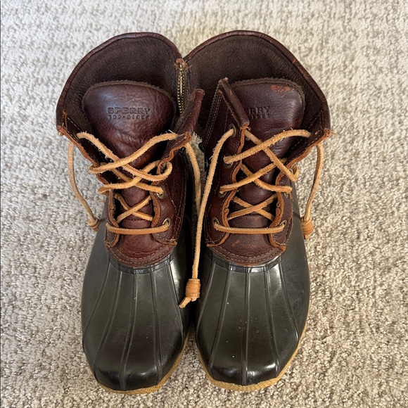 Sperry Shoes - Sperry Dark Brown and Black Duck Boots